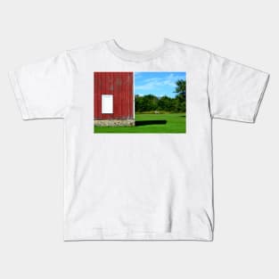 Red Barn & White Horse Kids T-Shirt